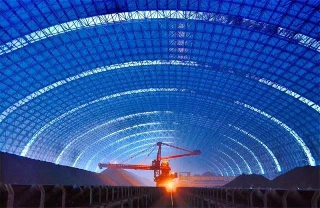 鄂州亿优钢构工程师为您解析原料场封闭技术的特点和类型